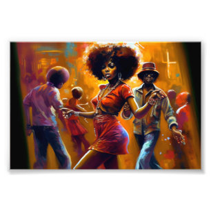 No Chance, Black Digital Art Photo Print