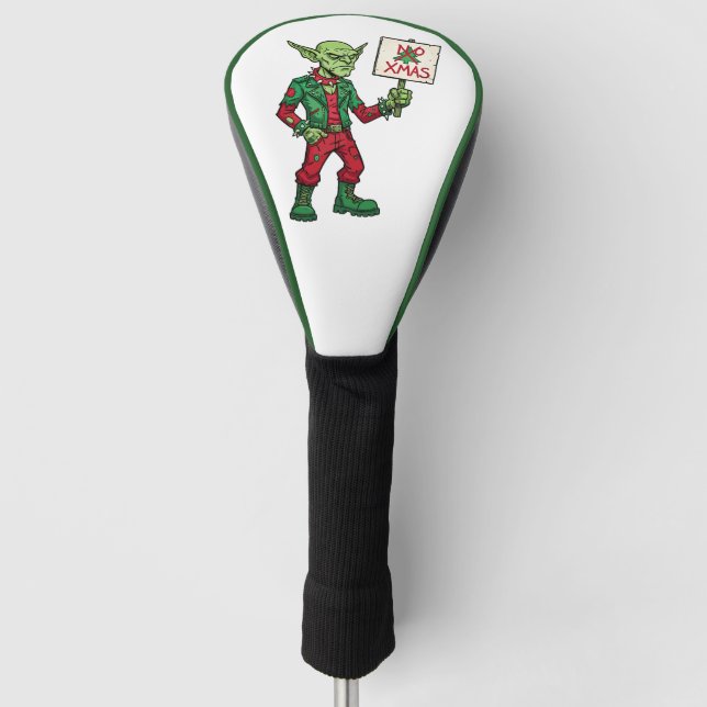 No Christmas – Rebel Alien Style Golf Head Cover (Front)