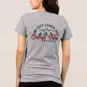 No City Lights, Just Campfire Nights Tri-Blend Shirt