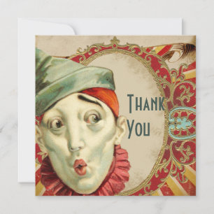 No Clowning Birthday Thank You Card