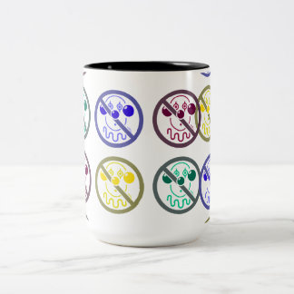 No Clowns - Tutti Frutti Two-Tone Coffee Mug