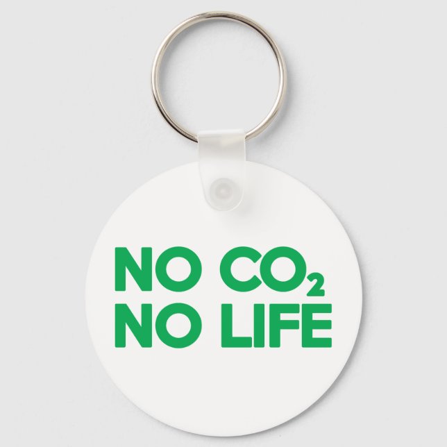 NO CO2 NO LIFE KEY RING (Front)