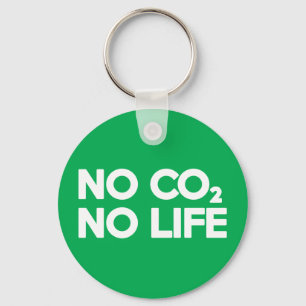 NO CO2 NO LIFE KEY RING