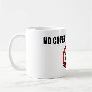 No Coffee No Trading Minimal Humor Design Coffee Mug