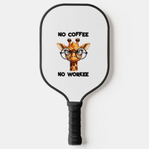 No coffee no workee funny saying No Coffee   Pickleball Paddle