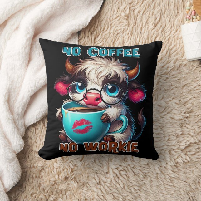 No Coffee No Workie  Cushion (Blanket)