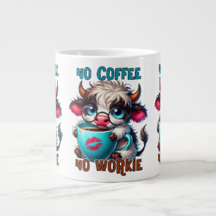 No Coffee No Workie  Large Coffee Mug
