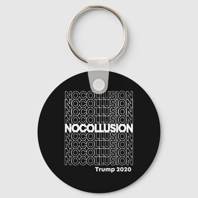 No Collusion Trump  Key Ring (Front)