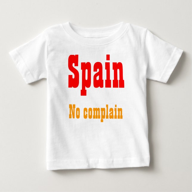 No complain spain t-shirts (Front)