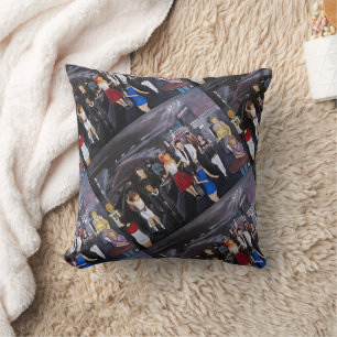 No Control Painting by Alfred Fox Cushion