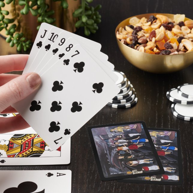 No Control Painting by Alfred Fox Playing Cards (In Situ)