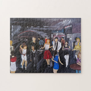 No Control Painting by Alfred Fox Poster Jigsaw Puzzle