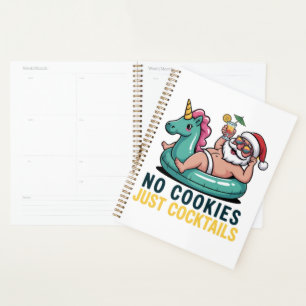 No Cookies Just Cocktails Santa Summer Christmas Planner