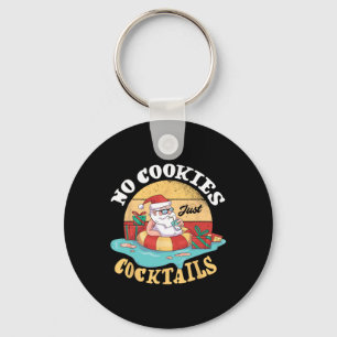 No Cookies Just Tails Santa Tropical Sommer Christ Key Ring