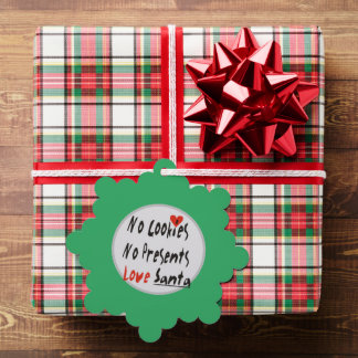 No Cookies, No Presents Tree Decoration Card