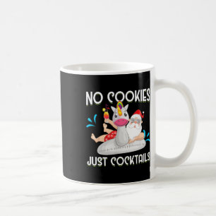 No Cookies Tails Santa Summer Christmas In July Xm Coffee Mug