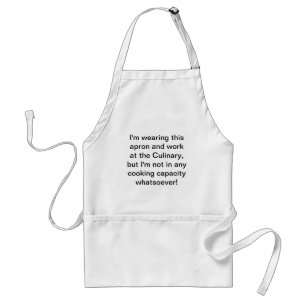 No Cooking Capacity Apron