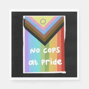 No Cops at Pride Sticker Napkin