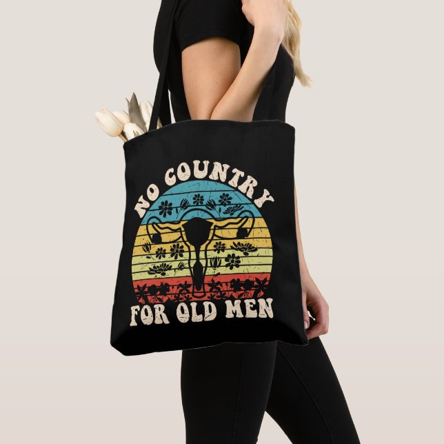 No Country For Old Man Uterus Tote Bag (Close Up)