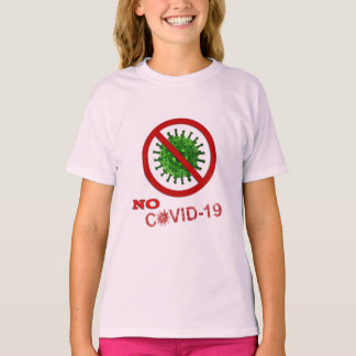 NO COVID | NO to COVID-19 Word Art T-Shirt