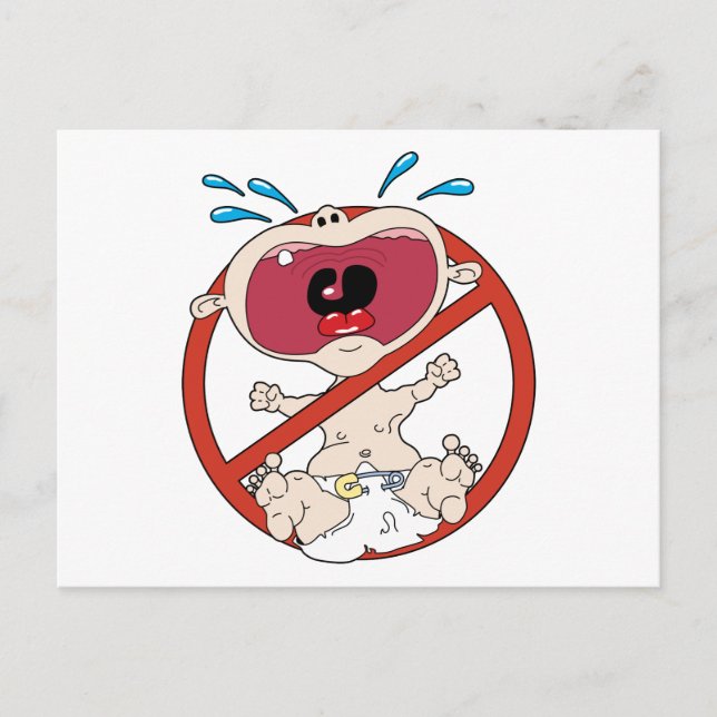 No Cry Babies Postcard (Front)