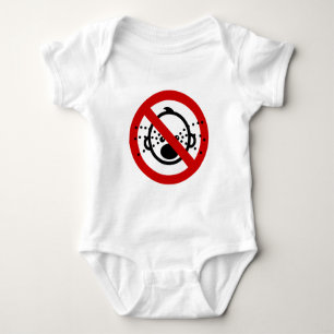 NO Cry Babies ⚠ Thai Airport Sign ⚠ Baby Bodysuit