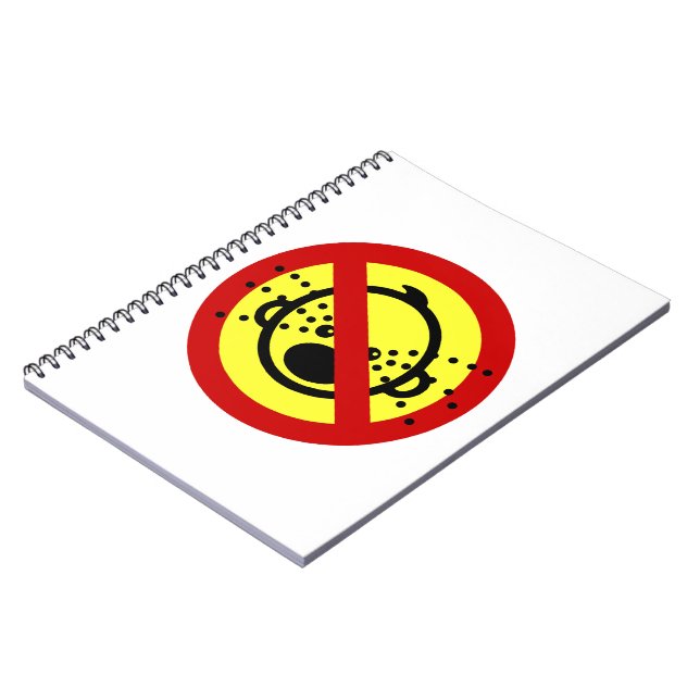 NO Cry Babies ⚠ Thai Airport Sign ⚠ Notebook (Left Side)