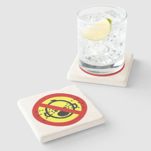 NO Cry Babies ⚠ Thai Airport Sign ⚠ Stone Coaster