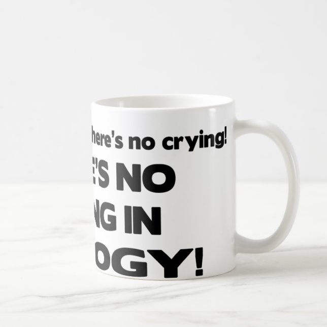 No Crying in Geology Coffee Mug (Right)