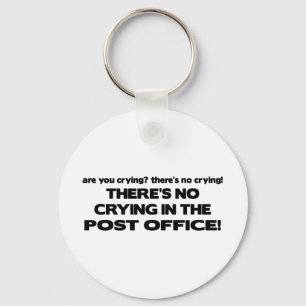 No Crying in the Post Office Key Ring