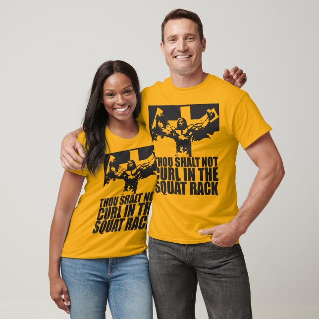 No Curling In The Squat Rack T-Shirt (Unisex)