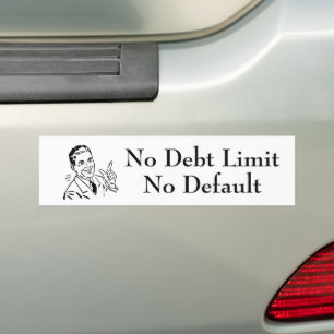 No Debt Limit, No Default Bumper Sticker