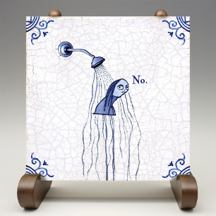 No Delft Blue Dutch Style Ceramic Tile