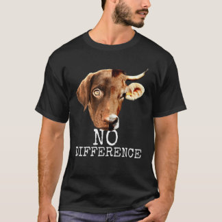 No Difference Pro Vegan Vegetarian Animal Lover Ve T-Shirt