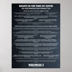 "No Discrimination" Human Rights Large Poster