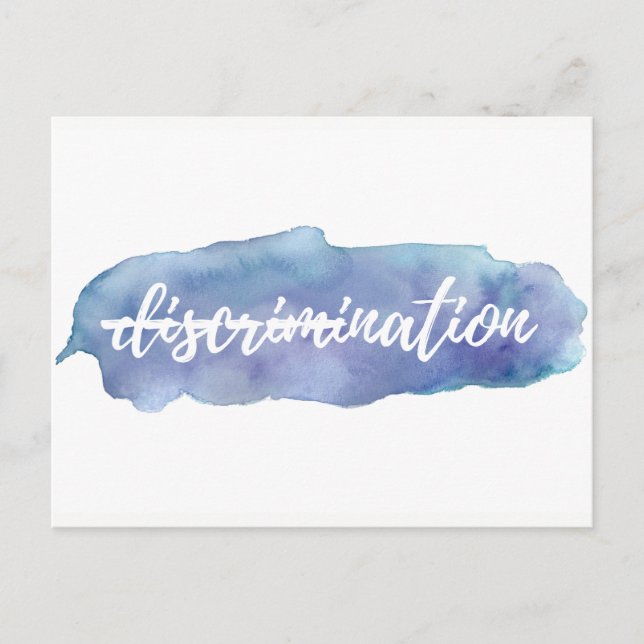 No Discrimination in This Nation Postcard (Front)