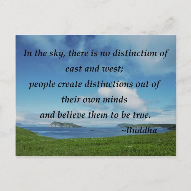 No Distinction Postcard (Front)