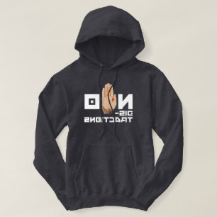 NO Distractions! cool readable through a mirror Hoodie