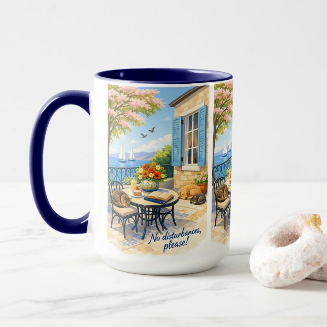 No disturbances, please! mug (With Donut)