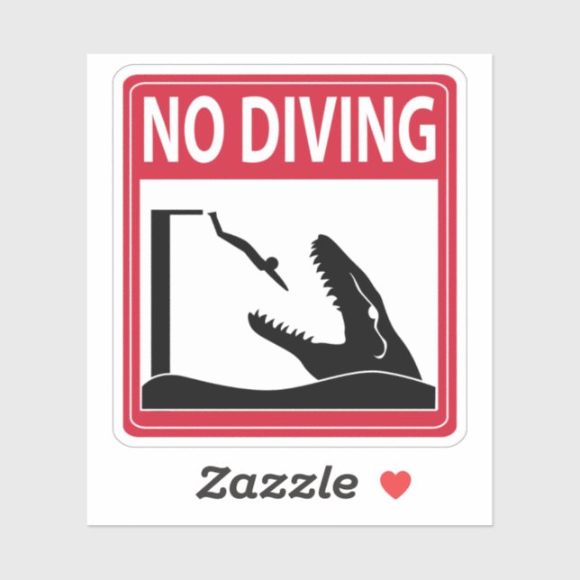 No Diving (Mosasaurus) (Sheet)