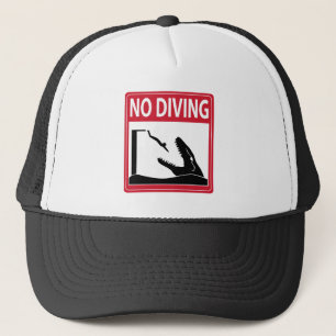 No Diving (Mosasaurus) Trucker Hat
