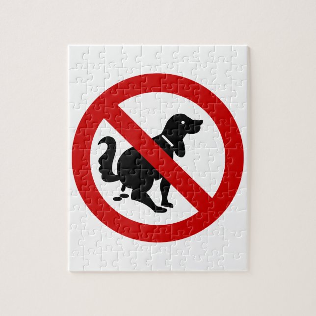 NO Dog Fouling ⚠ Thai Sign ⚠ Jigsaw Puzzle (Vertical)