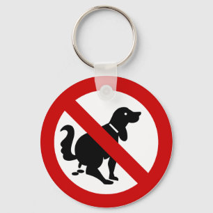 NO Dog Fouling ⚠ Thai Sign ⚠ Key Ring