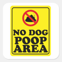 No Dog Poop Area