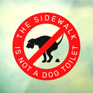 No Dog Pooping Sign