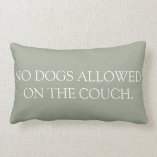 No Dogs Allowed on the Couch lumbar pillow. Lumbar Cushion