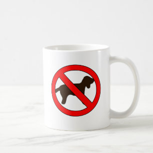 No Dogs Sign Coffee Mug