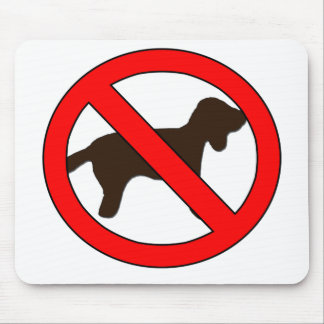 No Dogs Sign Mouse Pad