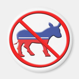 No Donkey Political Magnet - Anti-Democrat