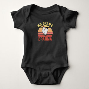 No Drama Brahma Chickens Rooster Chicken Owners Baby Bodysuit
